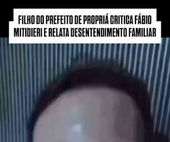 Filho do prefeito Luciano Nascimento e de Jeane, publicou duras críticas ao governador de Sergipe, Fábio Mitidieri