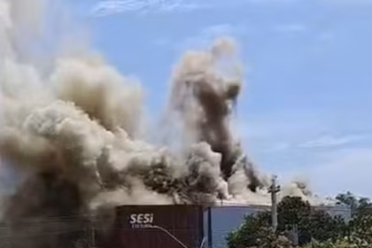 Incêndio atinge instalações do SESI em Vitória, no Espírito Santo